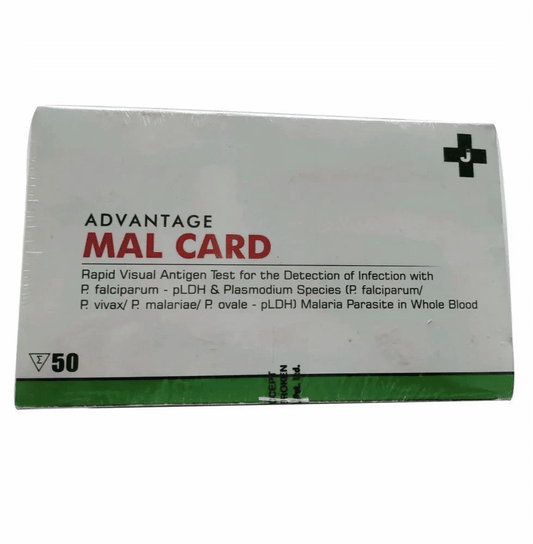 J Mitra Advantage Mal Card Test Kit Pack of 50 Tests