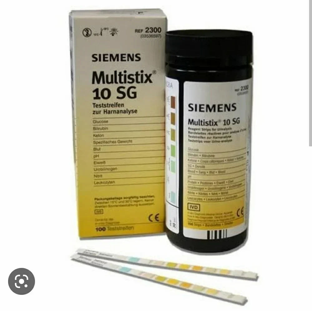 Siemens Multistix 10 Para Urine Strips - Pack of 100 Strips