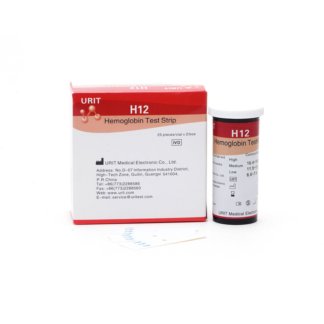 Accurex Urit Hemoglobin Test H12 Strips - 50 Strips