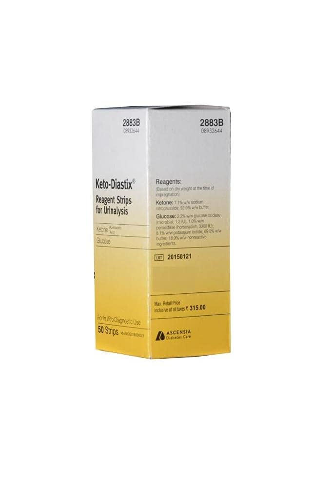 3 x Siemens Glucose+Ketone Urine Strips - Pack of 50 Strips