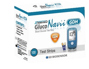 SD Biosensor GlucoNavii GDH Strips - Pack of 100 Strips