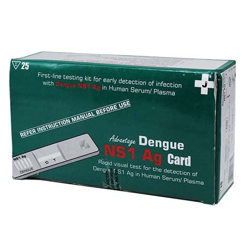 J.Mitra Advantage Ns1 Ag Dengue Rapid Card - Pack of 25 Tests (IR041025)