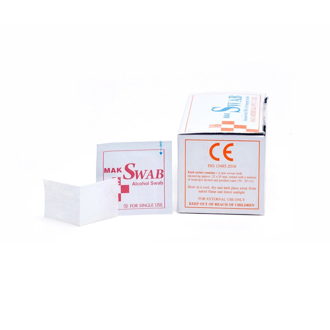 5 x Accurex Alcohol Swabs - Pack of 100