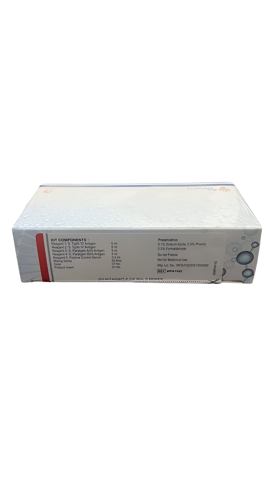 5 x Oscar Widal Test Kit - 2 x 5ml