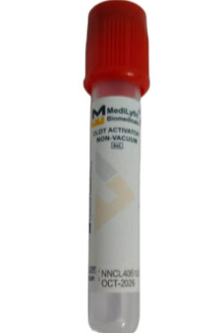 2 x Medilytic Biomedicals Clot Activator Non Vaccum Blood Collection Tube - 4ml Pack of 100 Pieces (CL40910N)