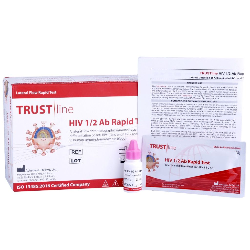 Athenese HIV 1/2 Ab Rapid Card - 30 Tests (AR0011C)