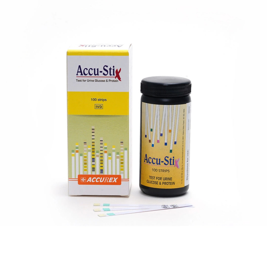 4 x Accurex Urine Reagent Accu Stix GP Urine Strip - 100 Strips