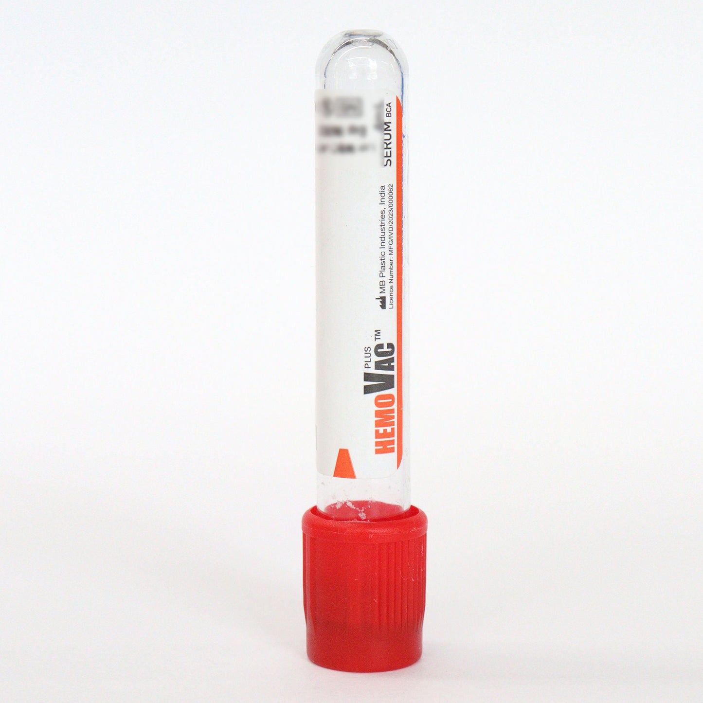 Hemovac Clot Activator Vacuum Blood Collection Tube - 4ml Pack of 100 Pieces