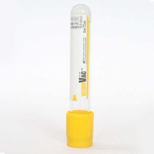 Hemovac Gel + Clot Activator Vacuum Blood Collection Tube - 4ml Pack of 100 Pieces