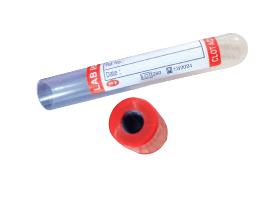 2 x  Lab India Clot Activator Vaccum Blood Collection Tube - 2ml Pack of 100 Tubes
