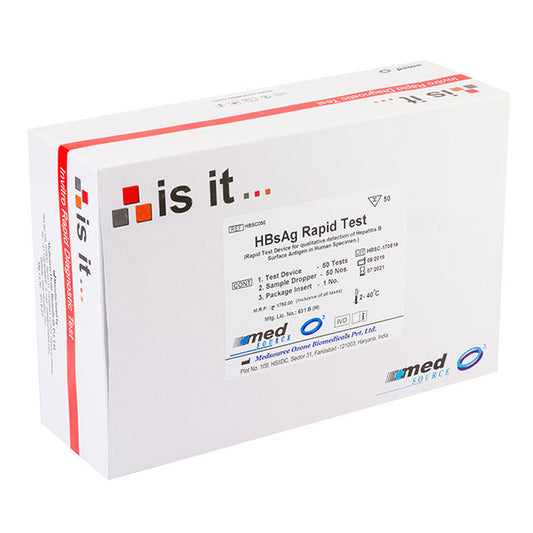 Med Source Is It HBsAg Rapid Test - Pack of 50 Tests