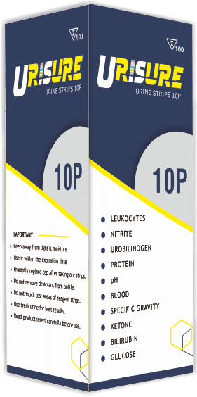 Urisure Urine Strip - 10 Para Pack of 100 Strips