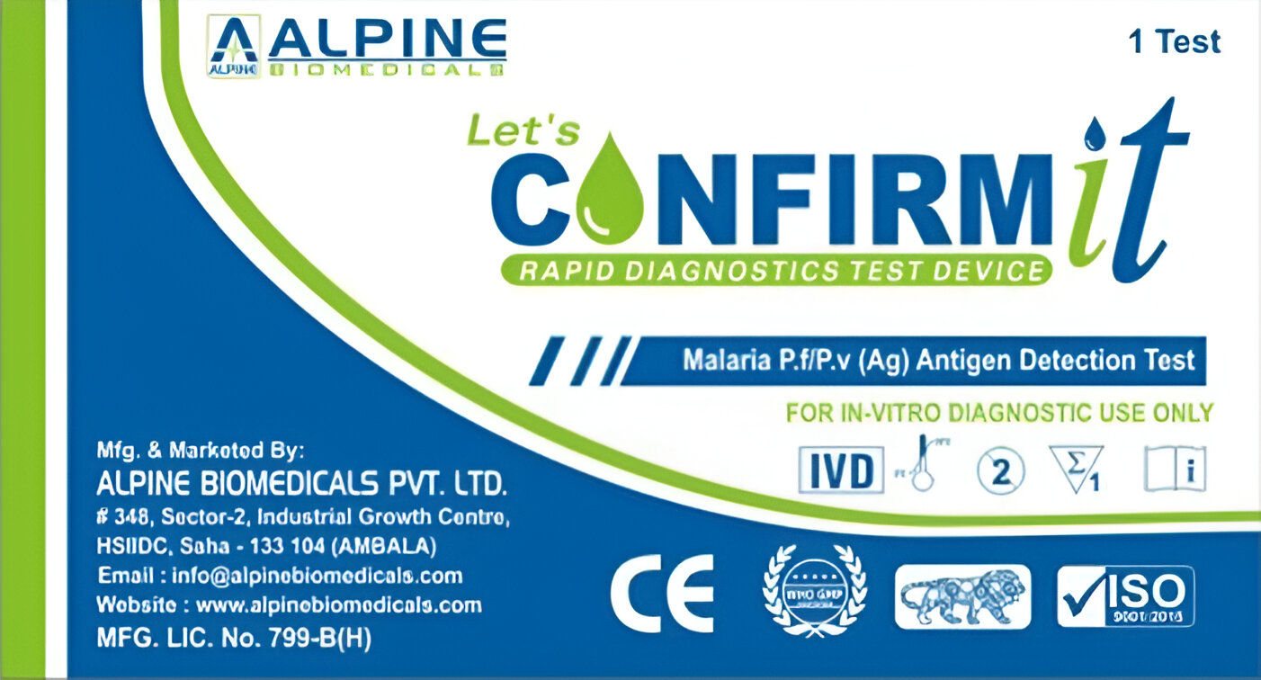 Alpine Pf/Pv Malaria Rapid Card - Pack of 50 Tests
