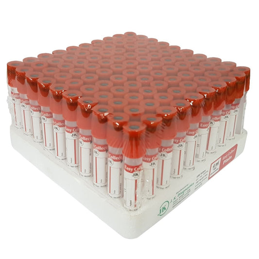 2 x  J.K. Diagnostic Clot Activator Non Vacuum Blood Collection Tube - 4ml Pack of 100 Tubes (EACCA04)