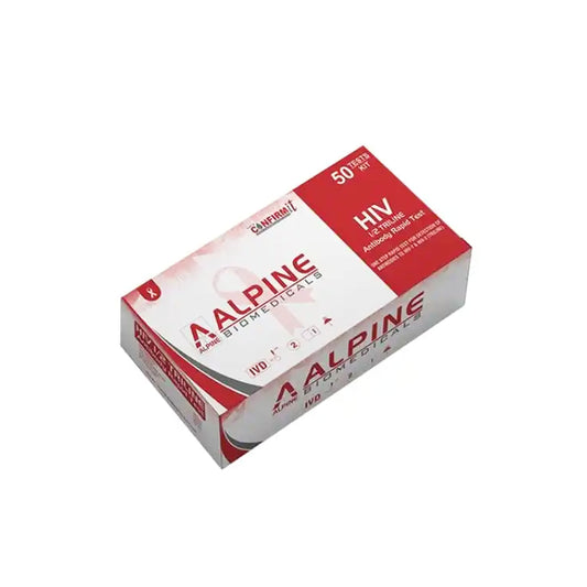 Alpine 1/2 HIV Rapid Card - Pack of 50 Tests