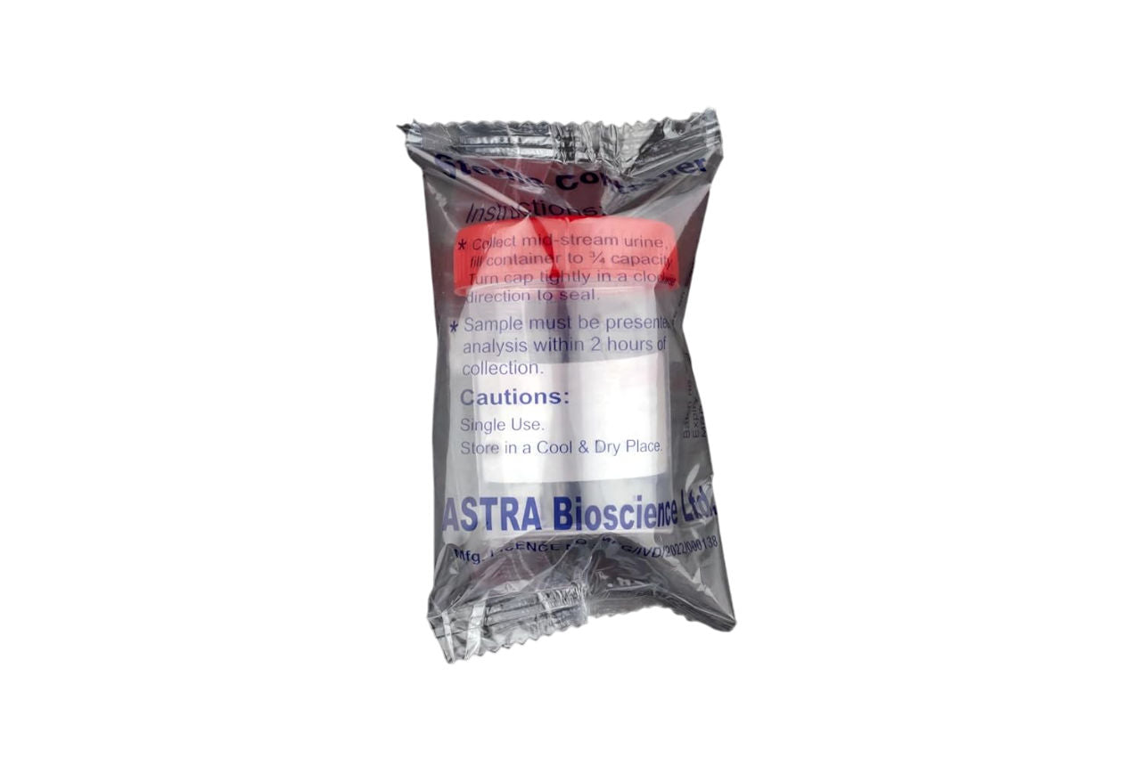 Astra Urine Container Non Sterile - 30ml Pack of 100 Pieces (AUC-01)