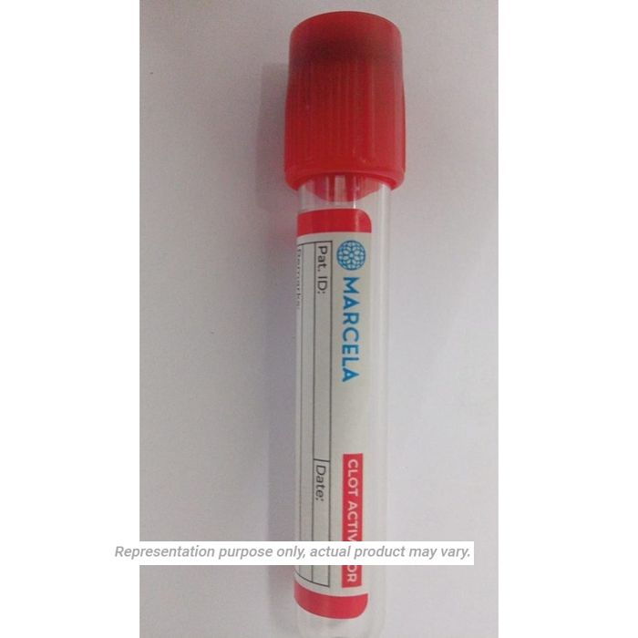 10 x Marcela Clot Activator Vacuum Blood Collection Tube - 4ml Pack of 100 Tubes