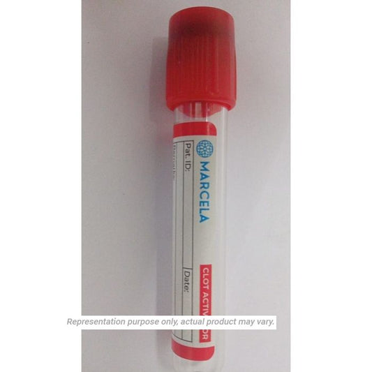10 x  Marcela Clot Activator Vacuum Blood Collection Tube - 4ml Pack of 100 Tubes