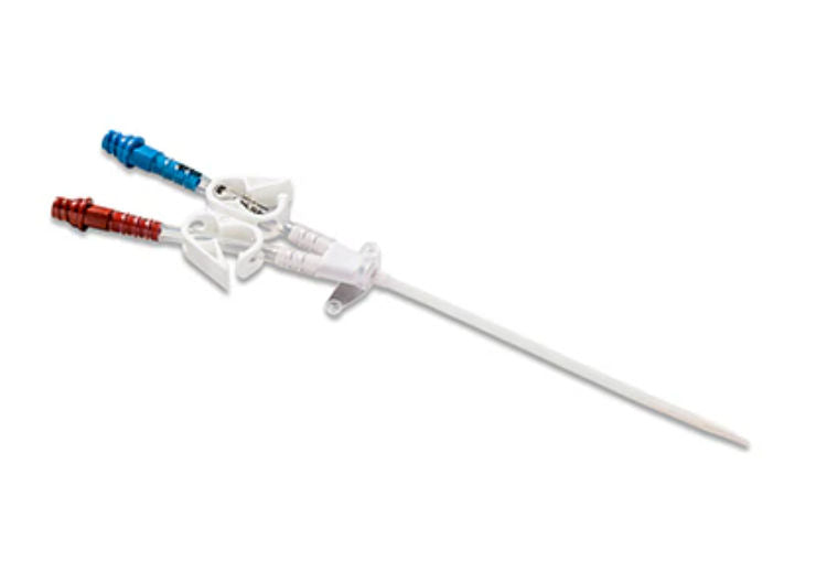 Newtech UneCath Dialysis Catheter - Double Lumen Curved 11.5FR x 13cm Pack of 10