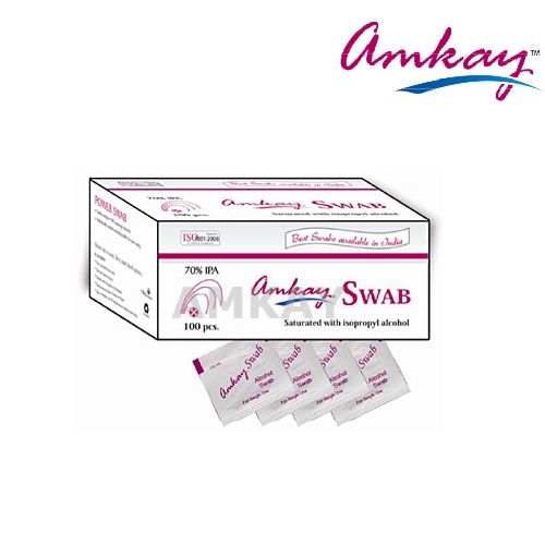 5 x Amkay Alcohol Swab - Pack of 100