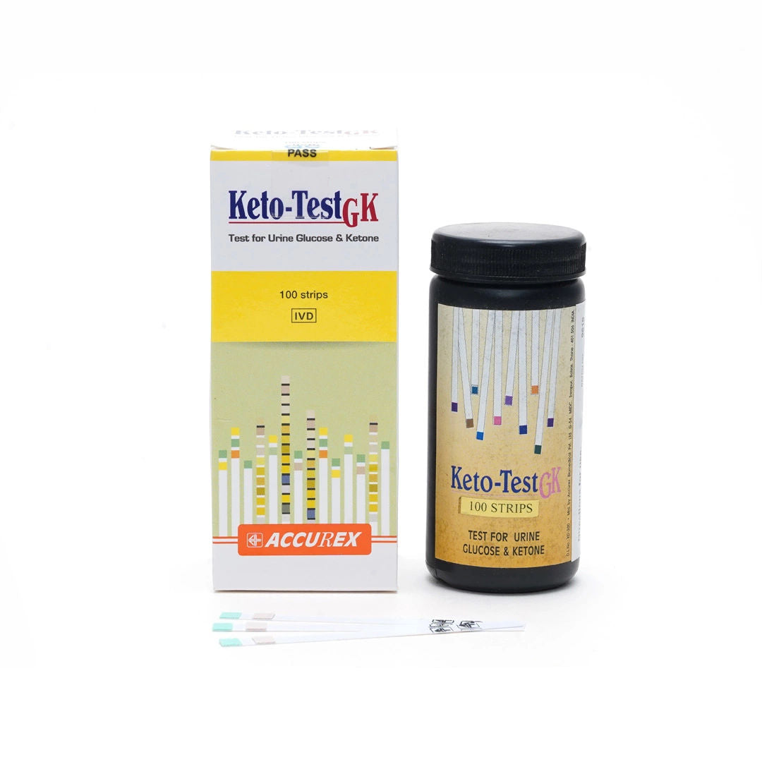 3 x Accurex Urine Reagent Keto Test GK Urine Strip - 100 Strips