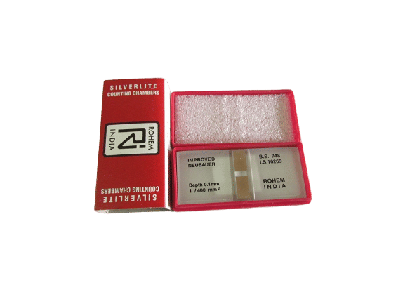 Rohem Silverline Neubauer Counting Chamber - Pack of 1 Piece