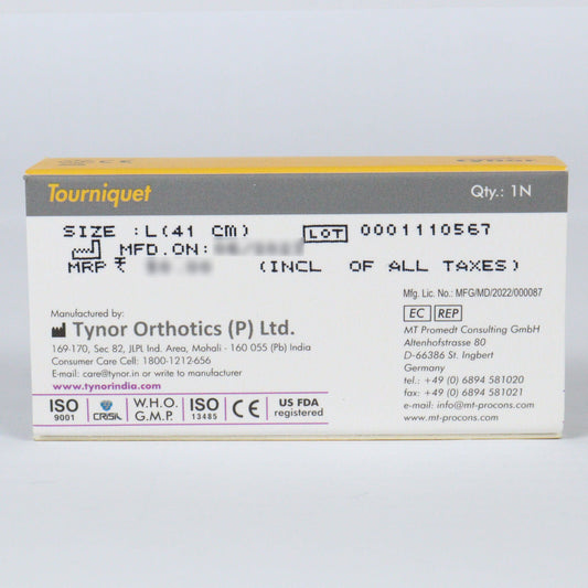 10 x  Tynor Tourniquet - Large Pack of 1 Piece
