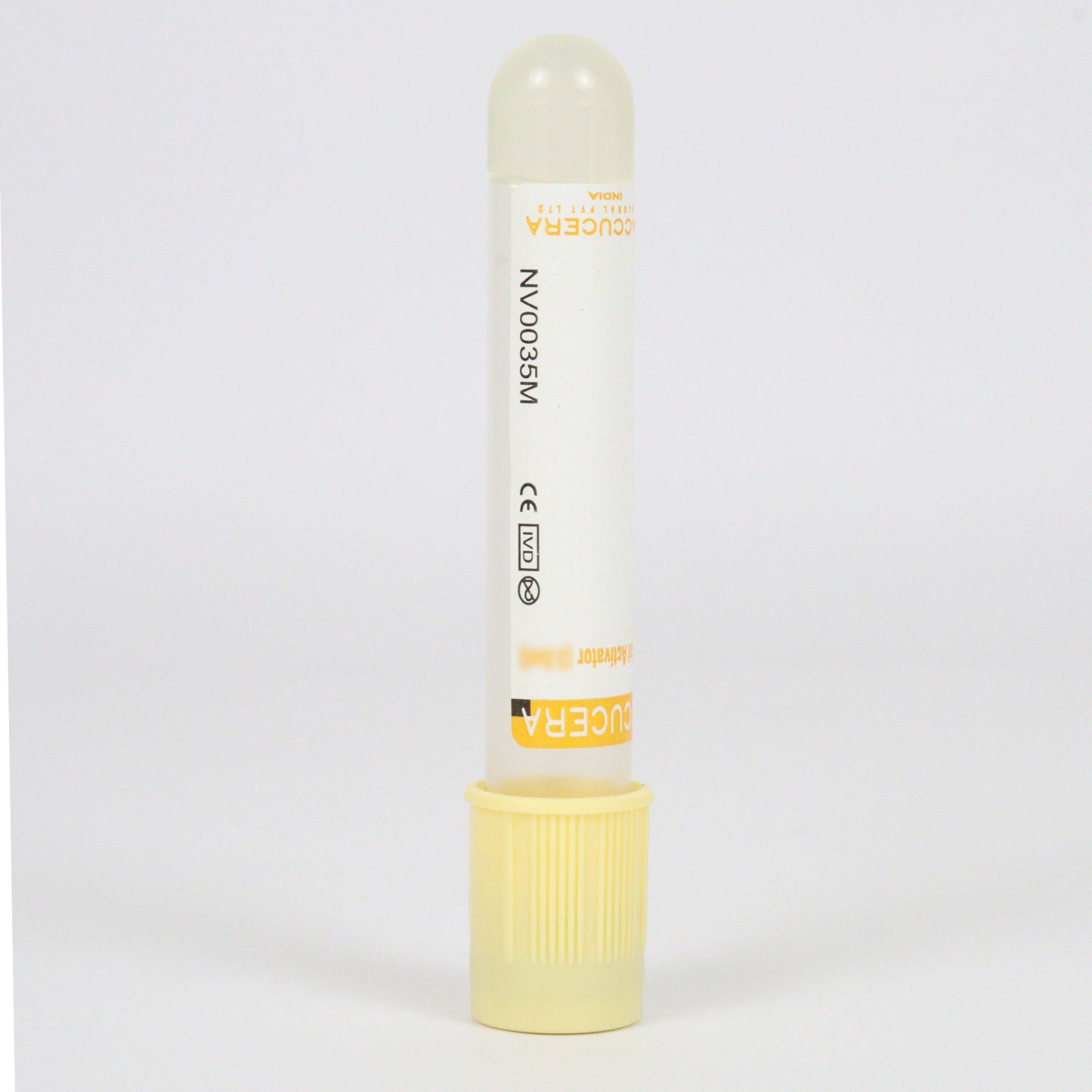 Accucera Gel and Clot Activator Blood Collection Tube - Non Vacuum 3.5ml Pack of 100 Tubes