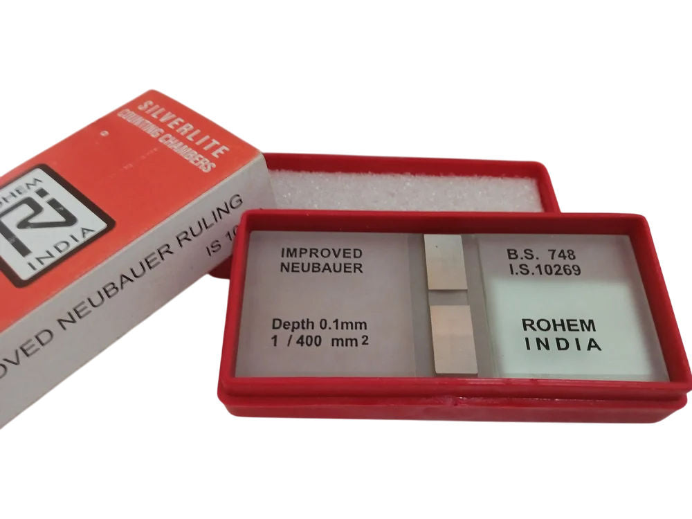Rohem Silverline Neubauer Counting Chamber - Pack of 1 Piece