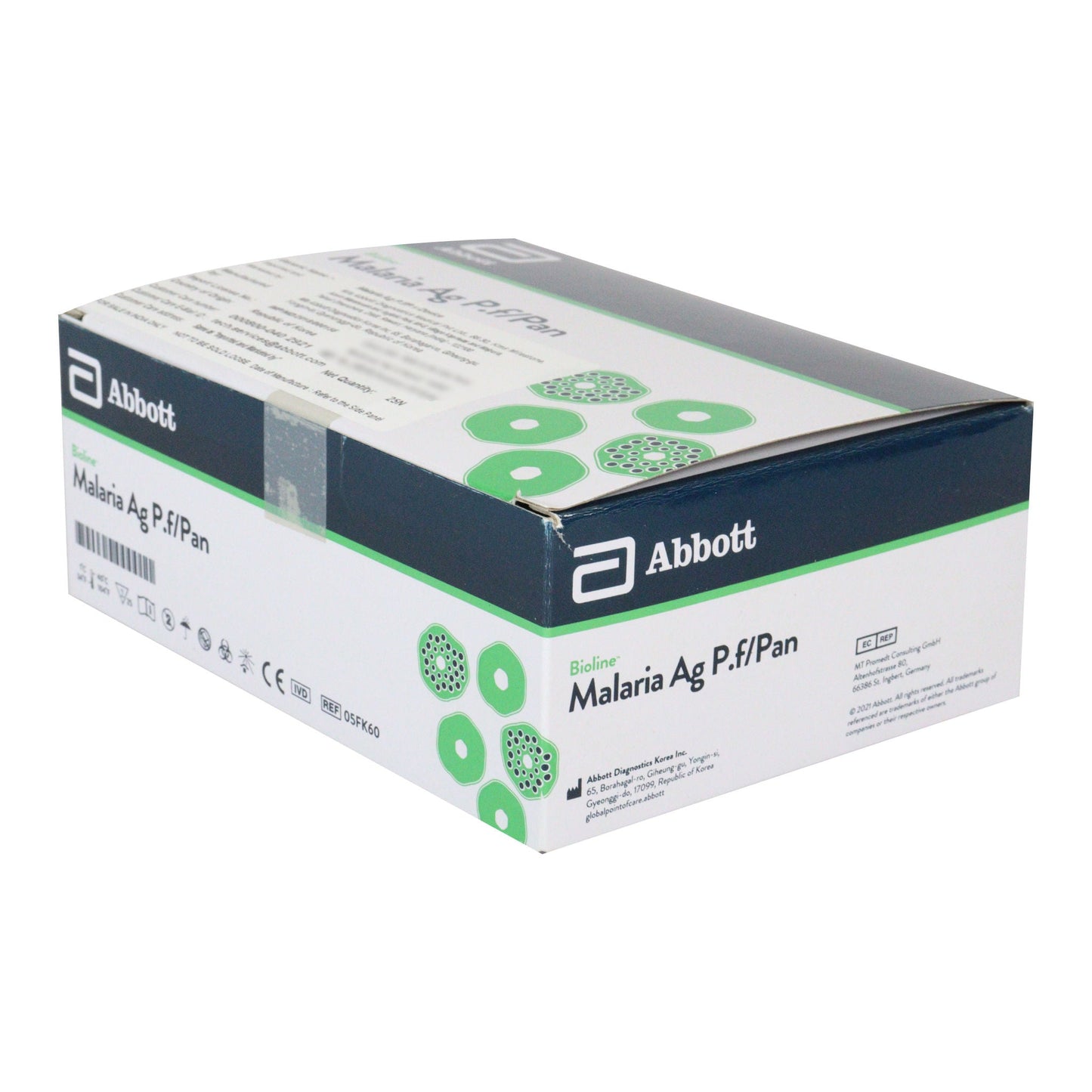 Abbott Mal AG P.F/PAN (D) Global Malaria rapid card - Pack of 25 Test (AF05FK60)