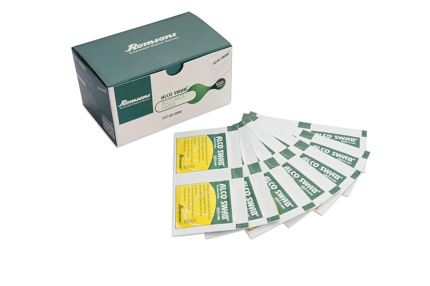 Romsons  Alcohol Swab - Pack of 1000 (SS-6090)
