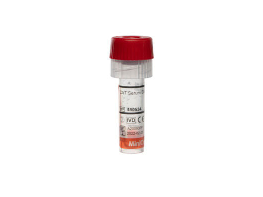 10 x  Greiner Minicollect Serum Clot Activator Blood Collection Tube - 0.5-1ml Pack of 50 Tubes (450534)
