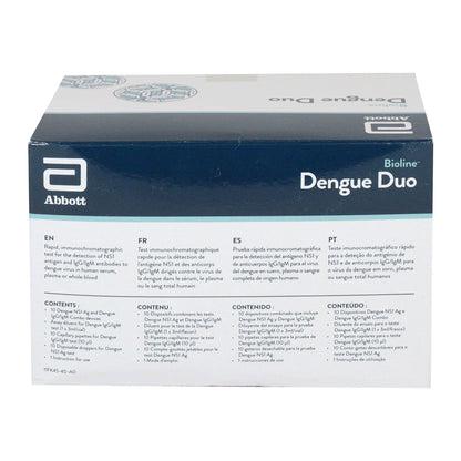 Abbott Dengue Duo (D) Alere Medical Rapid Card - Pack of 10 Test (AF11FK45AMP)