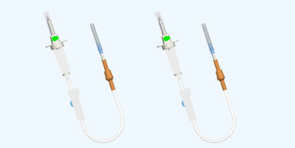 White Plus I.V. Set Nonvented With Latex Tube - Readyset-Iv Eco Pack of 50