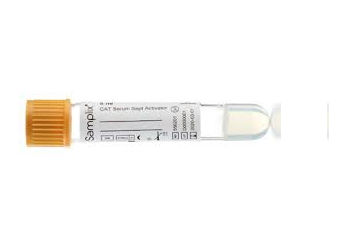 10 x  Greiner Samplix Serum Clot Activator With Gel 4ml Dark Yellow Cap Pull Type 554201 Box of 100 Tubes