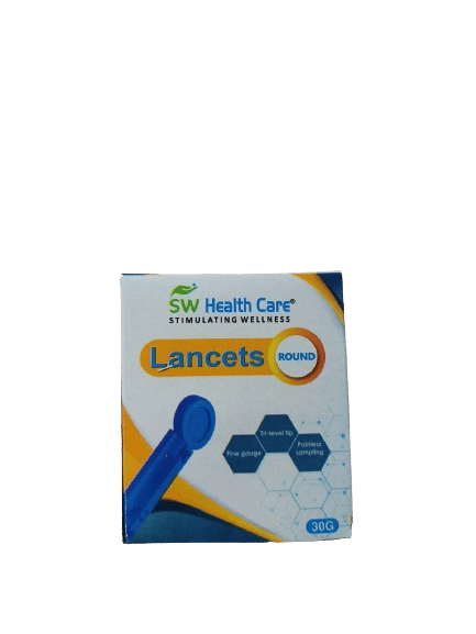 5 x  SW Health Care Blood Lancet Round Lancet - Pack of 100 Pieces